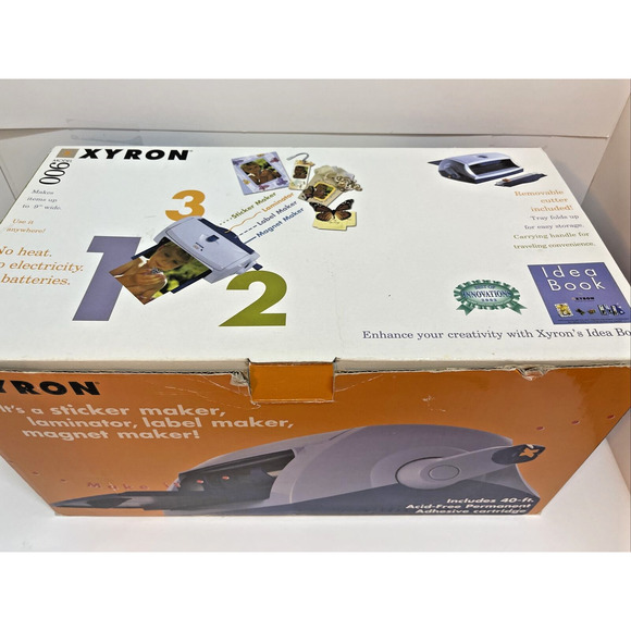 XYRON Model 900 Laminating Machine Sticker Label Maker in Box - Picture 2 of 4